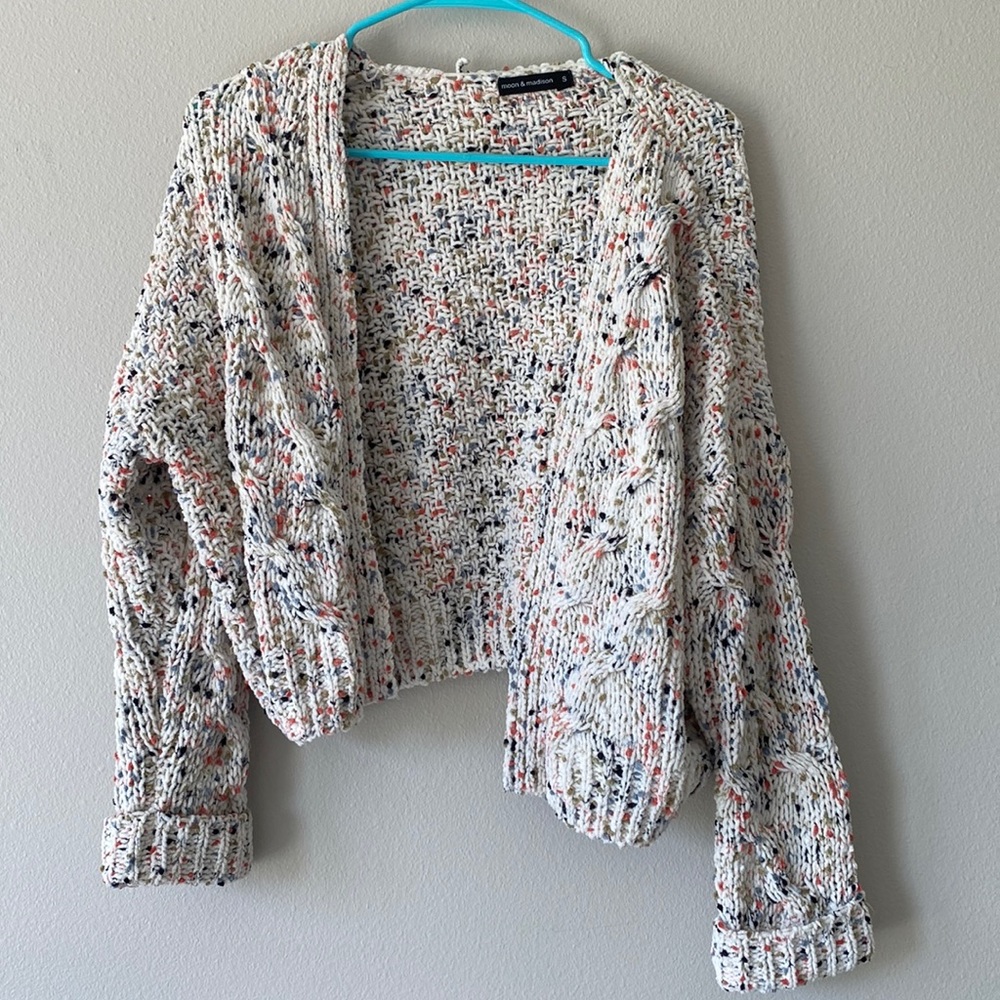 Colorful knit cardigan